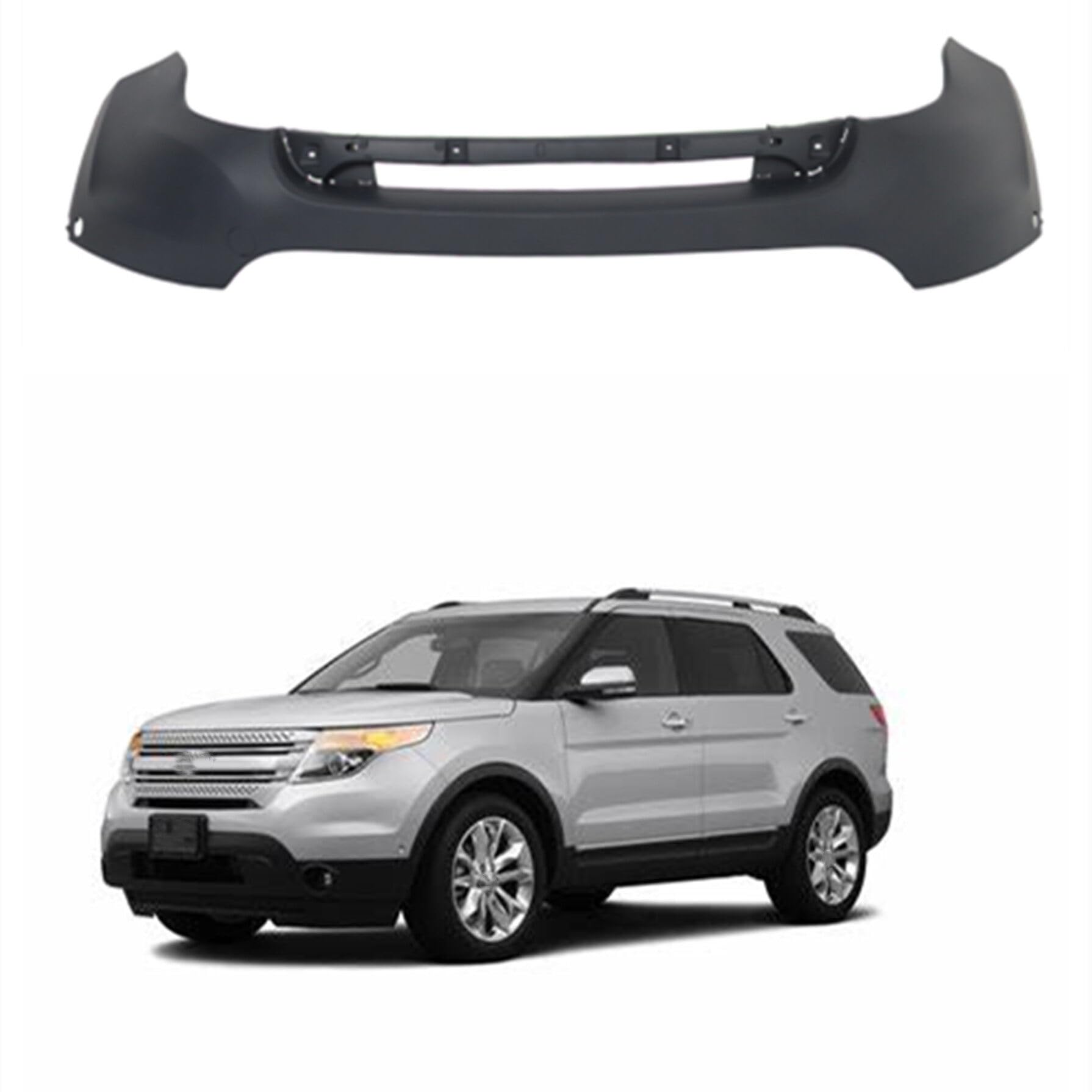Amazon.com: Front Upper Bumper Cover with Park Assist Holes